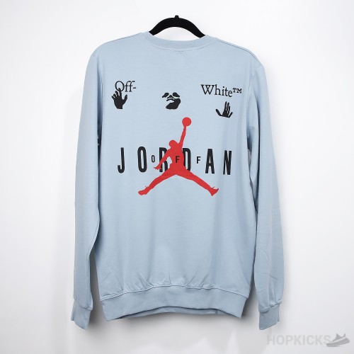 Off-White x Jordan Cyan Sweatshirt 